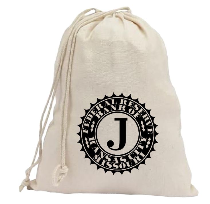 CB23 Federal Reserve of Kansas City J Canvas Bag