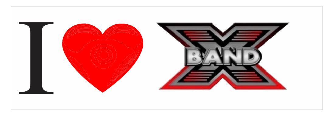 Bumper Sticker Band X #1