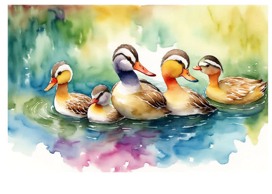 Duck Family 2 Wall Art (A224)