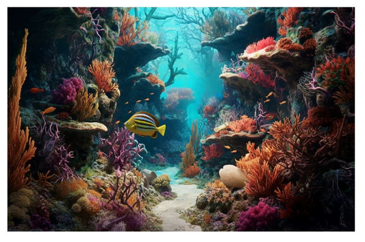 Underwater Coral Reef Wall Art (A226)