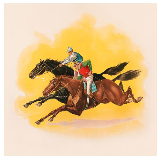 Vintage Horse Race Wall Art (A194)