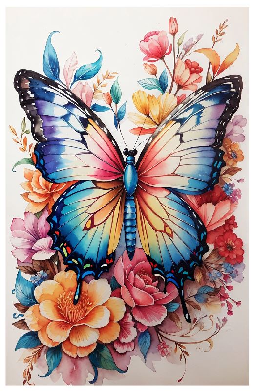 Beautiful Butterfly Wall Art (A234)
