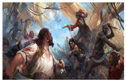 Pirate Fight Wall Art (A202)