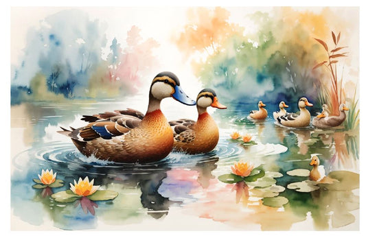 Duck Family 1 Wall Art (A223)