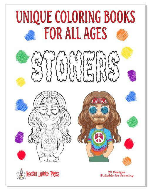 Stoners Adult coloring book AB13 ISBN 978-1-967538-00-3