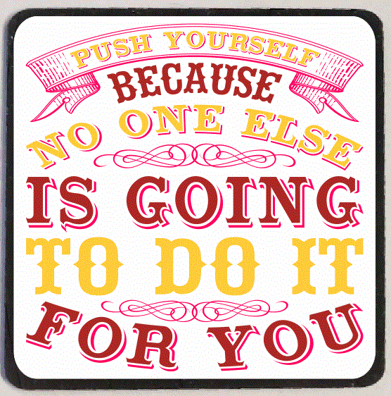 M229 Push Yourself Refrigerator Magnet - Iris Fashion Jewelry