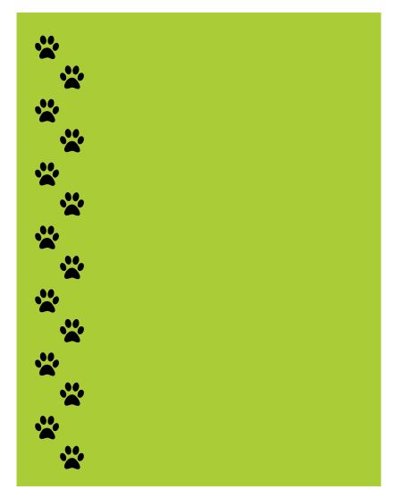 NP23 Paws Assorted Colors Note Pad