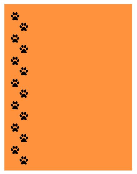 NP23 Paws Assorted Colors Note Pad
