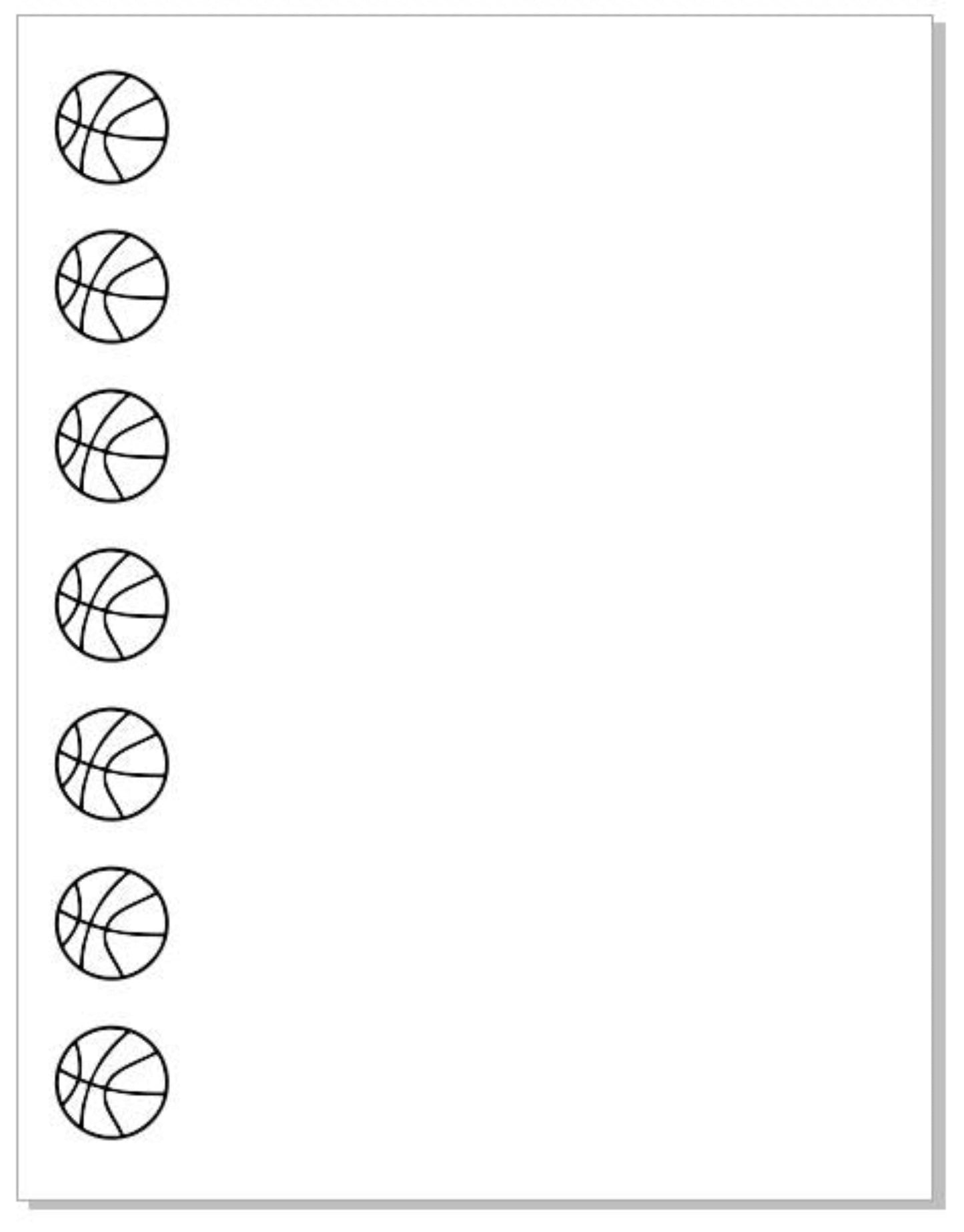 NP24 Basketball Note Pad