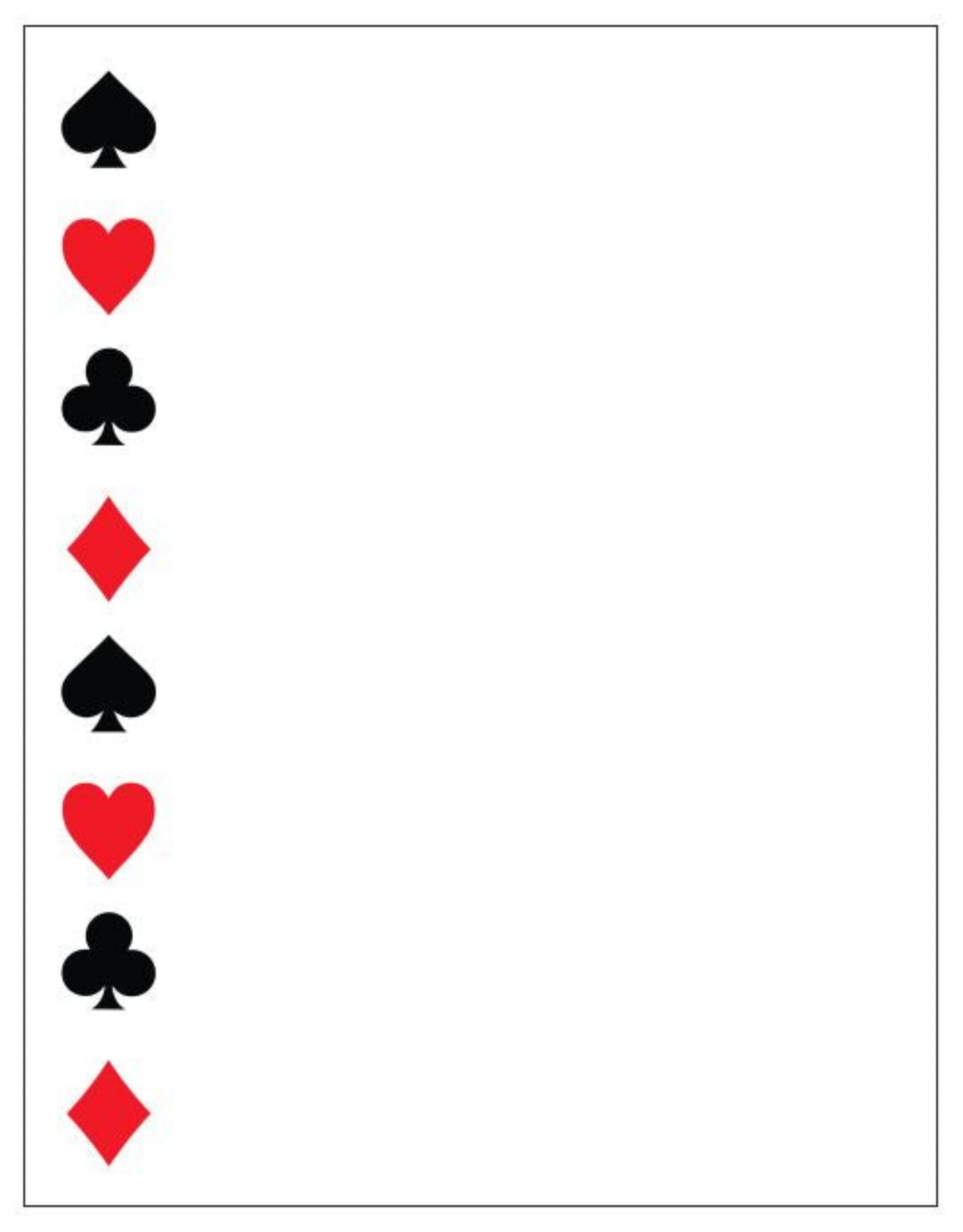 NP15 Card Suits Note Pad