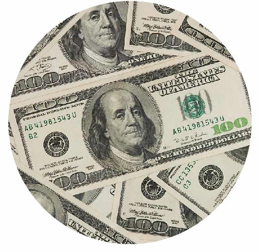 CT12 100 Dollar Bills Coaster