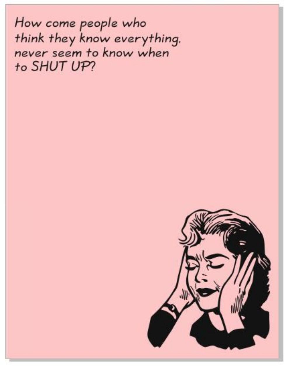 NP30 People Who Know Everything Note Pad