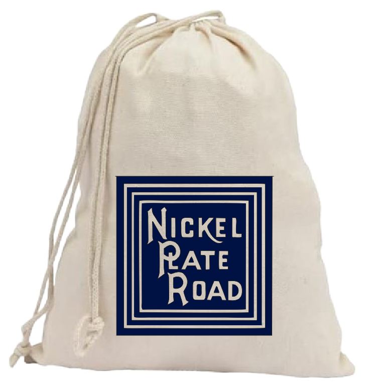 CB40 Railroad Train Canvas Bank Bag Nickel Plate Road