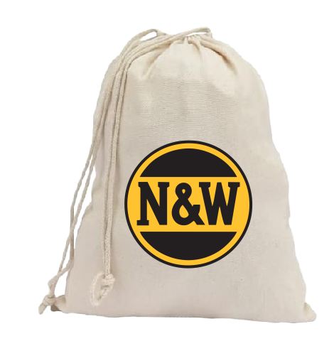 CB41 Railroad Train Canvas Bank Bag Norfolk & Western