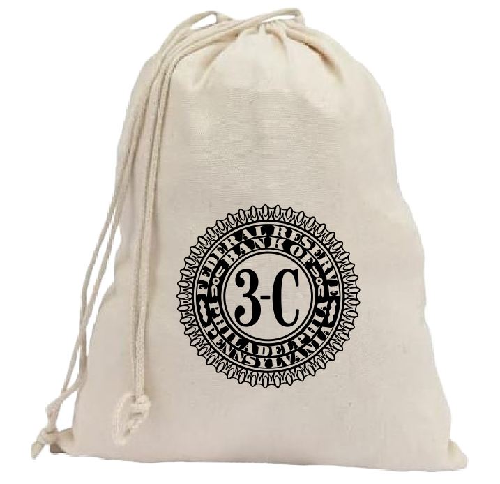 CB62 Coin Collector Federal Reserve Bank Bag 3-C Philadelphia