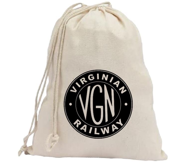CB45 Railroad Train Canvas Bank Bag Virginian Railway VGN