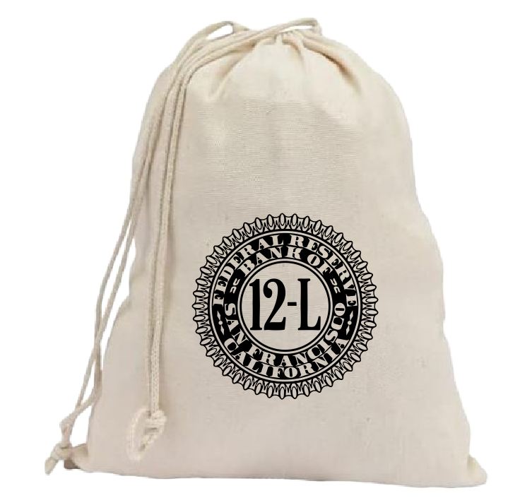 CB71 Coin Collector Federal Reserve Bank Bag 12-L San Francisco