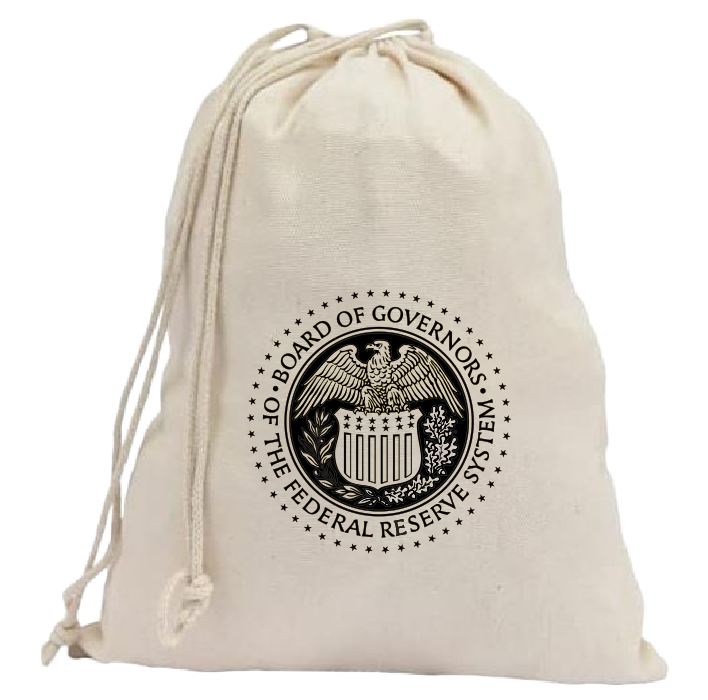 CB59 Coin Collector Canvas Bag Vintage Style Federal Reserve Bank Governors