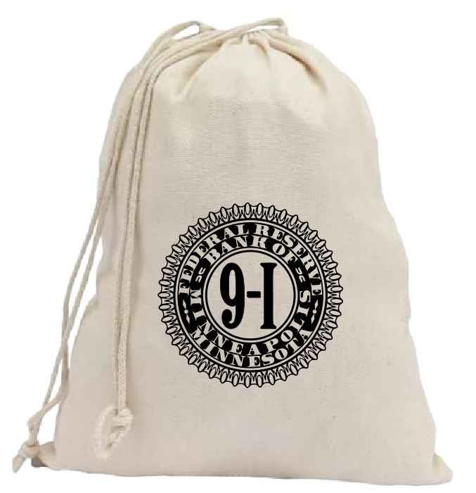 CB68 Coin Collector Federal Reserve Bank Bag 9-I Minneapolis