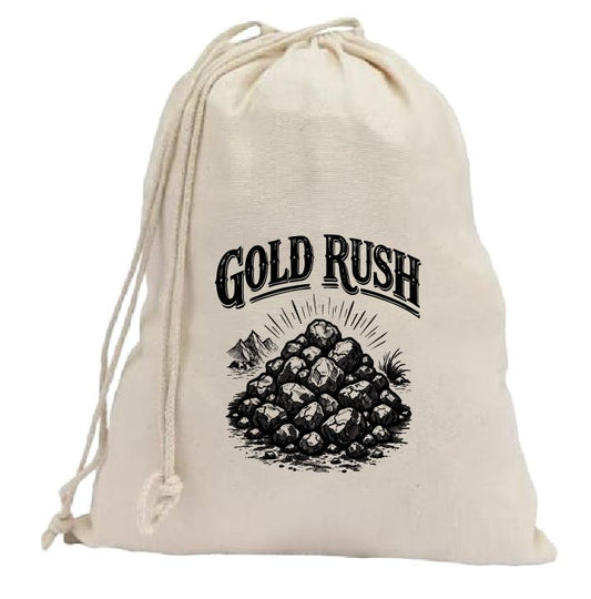 CB53 Coin Collector Canvas Bag Vintage Style Gold Rush