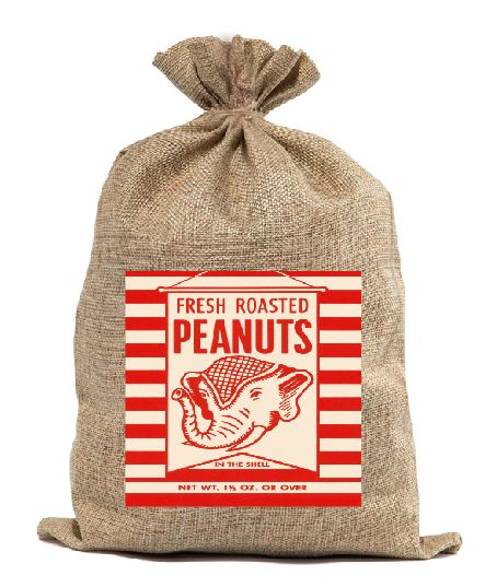 BB19 Peanuts Burlap Bag