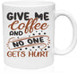 MG21 Give Me Coffee Mug - Iris Fashion Jewelry