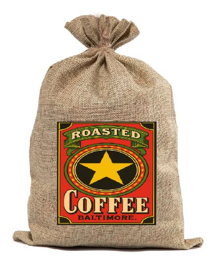 BUR13 Roasted Coffee Burlap Bag