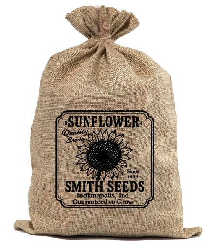 BUR18 Sunflower Seeds Burlap Bag