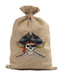 BB03 Pirate Skull Burlap Bag