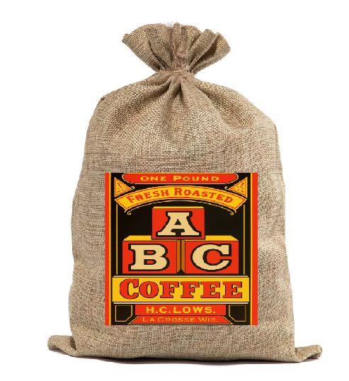 BB08 ABC Coffee Burlap Bag