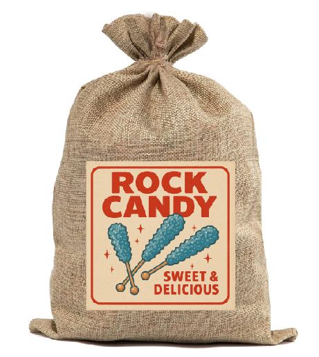 BB07 Rock Candy Burlap Bag