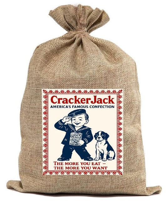 BB02 Cracker Jack Burlap Bag