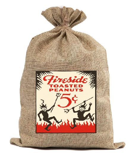 BB06 Fireside Peanuts Burlap Bag