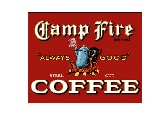 MS96 Crate Label Vintage Style Sign Metal Wall Deco Coffee