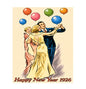 MS596 Vintage Style Metal Sign Happy New Year