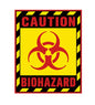 Vintage Style Metal Sign  Caution Biohazard MS931