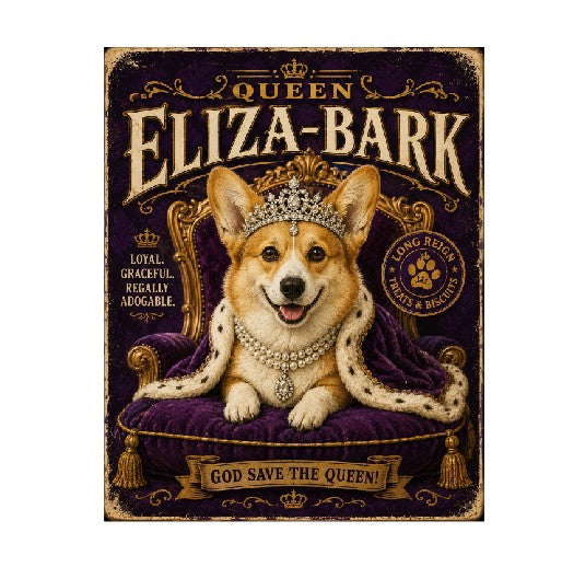 MS556 Vintage Style Metal Sign Funny Dog Sign