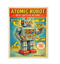 MS202 Vintage Style Tin Toy Metal Sign Atomic Robot