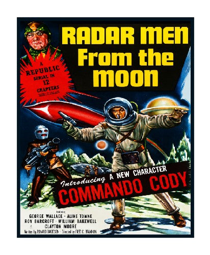 Vintage Style Metal Sign Horror Film Radar Men From the Moon MS943