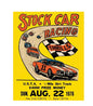 MS232 Vintage Style Metal Sign Stock Car Racing