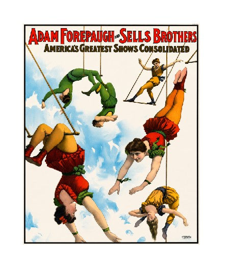 MS340 Vintage Style Metal Sign Adam Forepaugh Circus