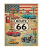 MS293 Vintage Style Metal Sign Route 66