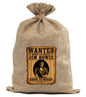 BUR80 Burlap Bag Vintage Style Bag Wanted Jim Bowie BUR80