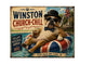 MS557 Vintage Style Metal Sign Funny Dog Sign