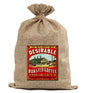 BUR85 Burlap Bag Vintage Style Bag Coffee Roasted