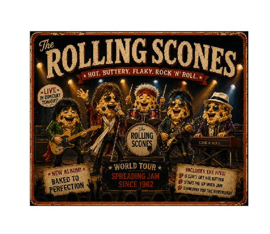 MS517 Vintage Style Metal Sign Funny Rock Band
