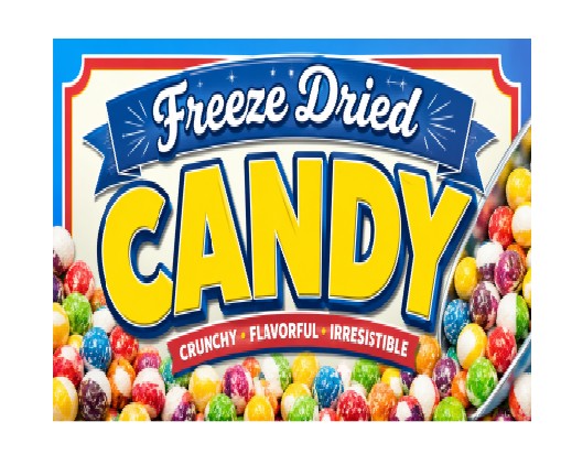 MS434 Vintage Style Metal Sign Freeze Dried Candy Sign