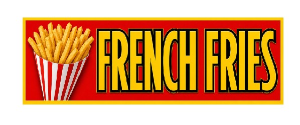 SS08 Metal Sign French Fries