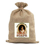 BUR57 Burlap Bag Vintage Style Bag Soaps
