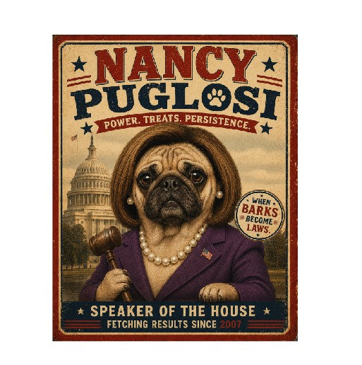 MS553 Vintage Style Metal Sign Funny Dog Sign